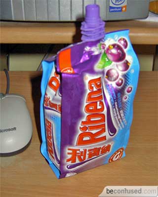 I'm at home drinking Ribena now.