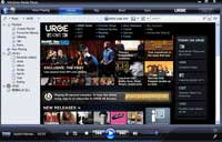 The URGE music service, by MTV and Microsoft.