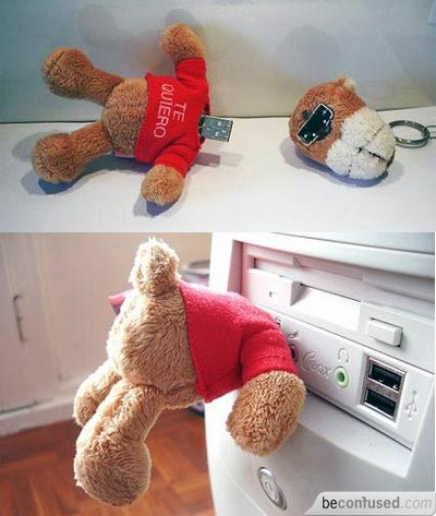 Cute teddy bear flash drive!
