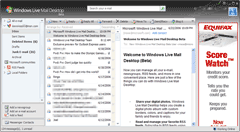 Your inbox, you can change your color too. I prefer it black. Click to enlarge.