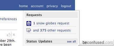 Faceboook consolidated all requests now.<br />