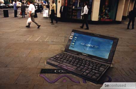 Portable Computer was drawn on The Strand, London and was commissioned by Procom.